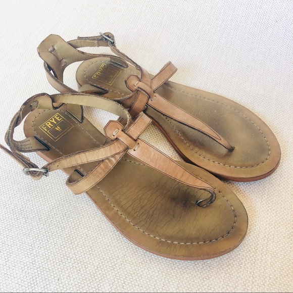 frye leather sandals
